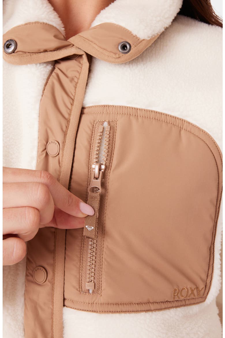 Axel Fleece Jacket, Alternate, color, VANILLA