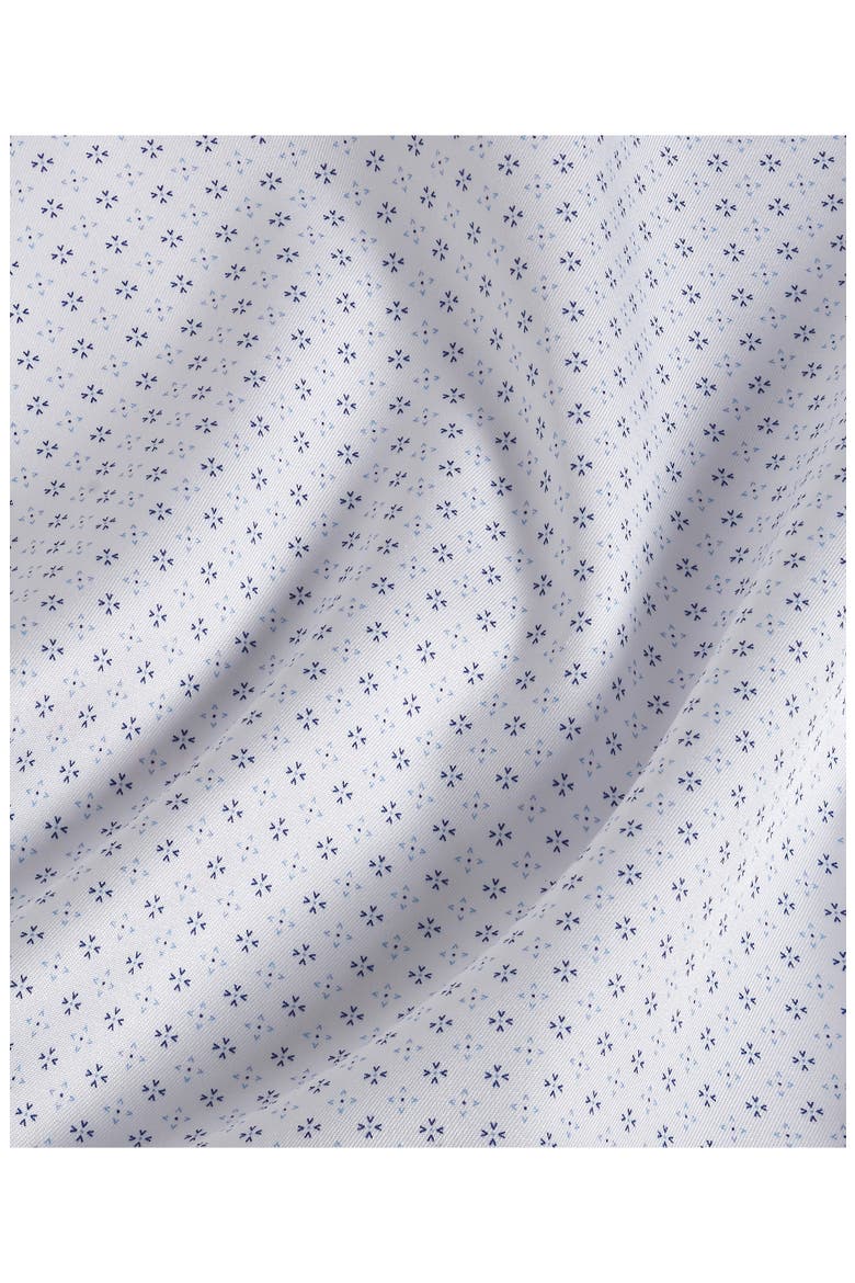Trim Fit Neat Print Dress Shirt, Alternate, color, BLUE/ SKY