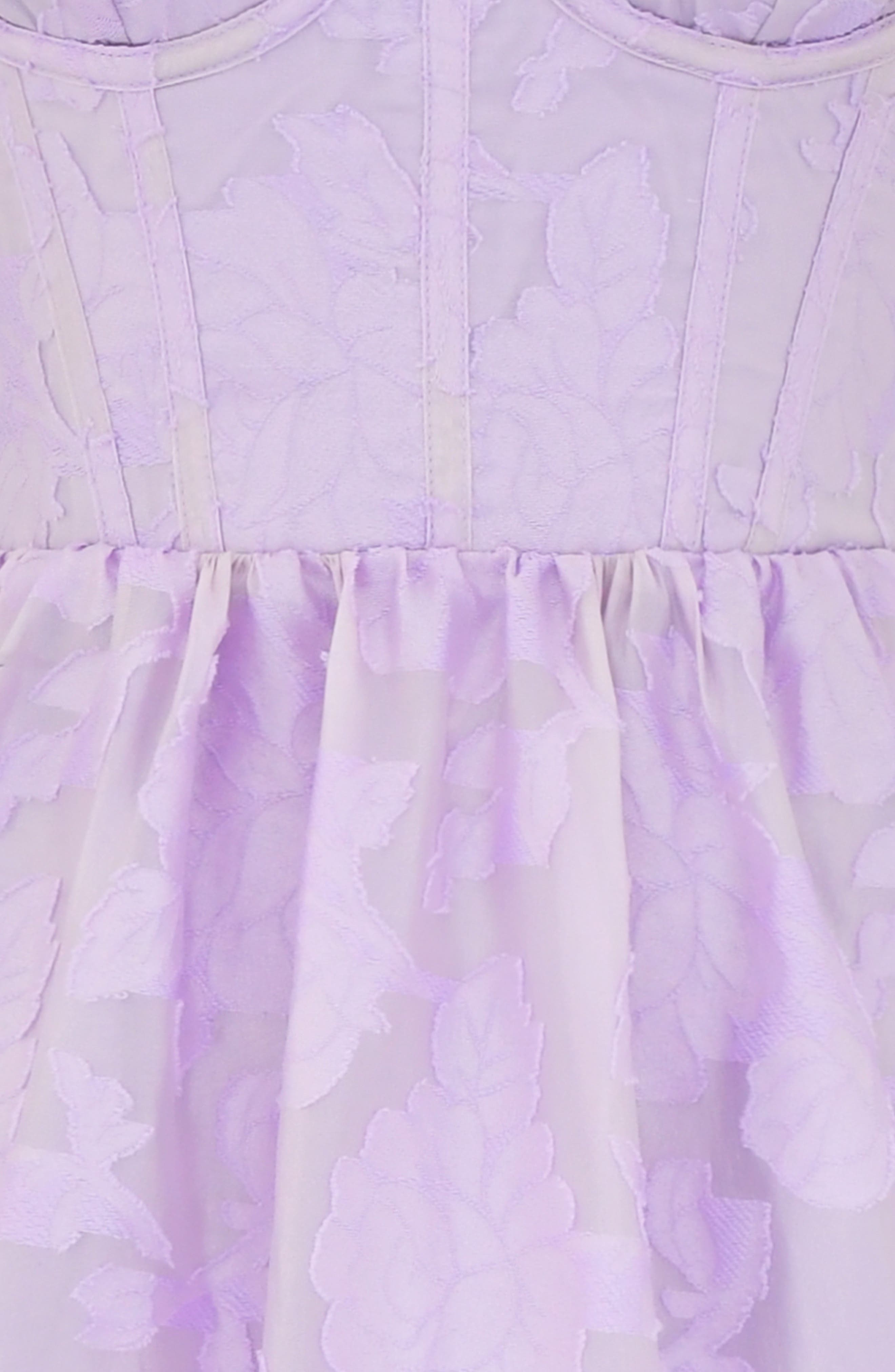 mira organza corset midi dress House Of Cb Mira Organza Corset Midi Dress in Purple