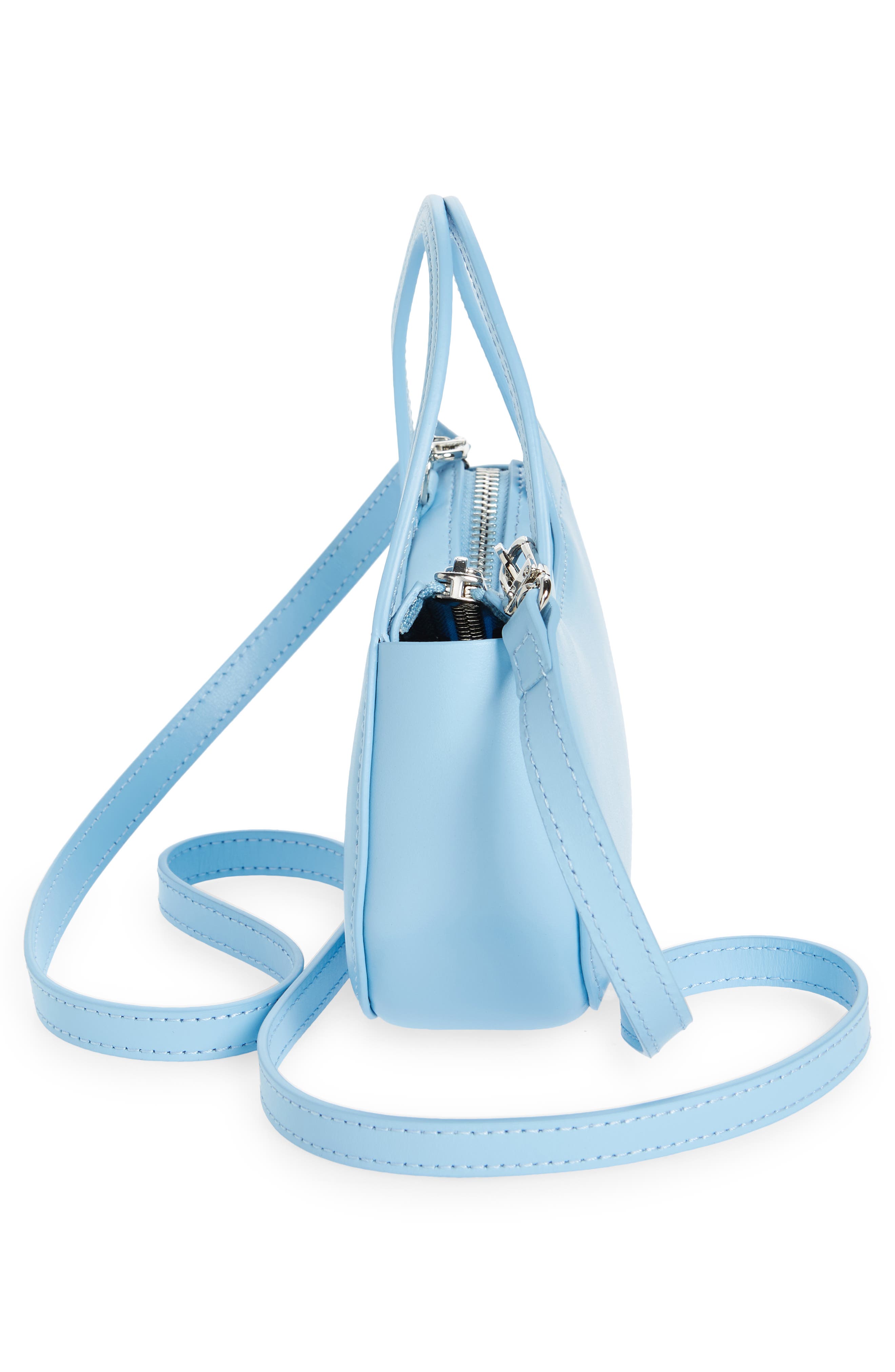 Coperni Micro Swipe Baguette Leather Top Handle Bag, Alternate, color, 