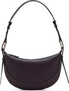 MANGO Oval Faux Leather Shoulder Bag