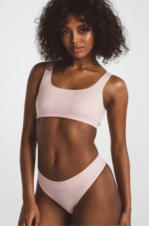 Ldma High Sculpt Bra Rib In Studio Pink