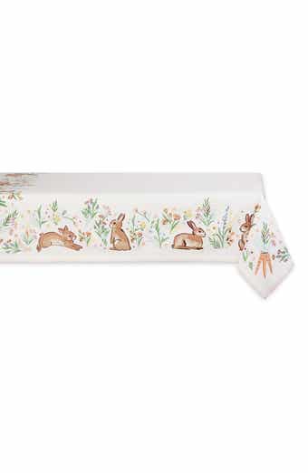 Design Imports Spring Bunny Hop Tablecloth