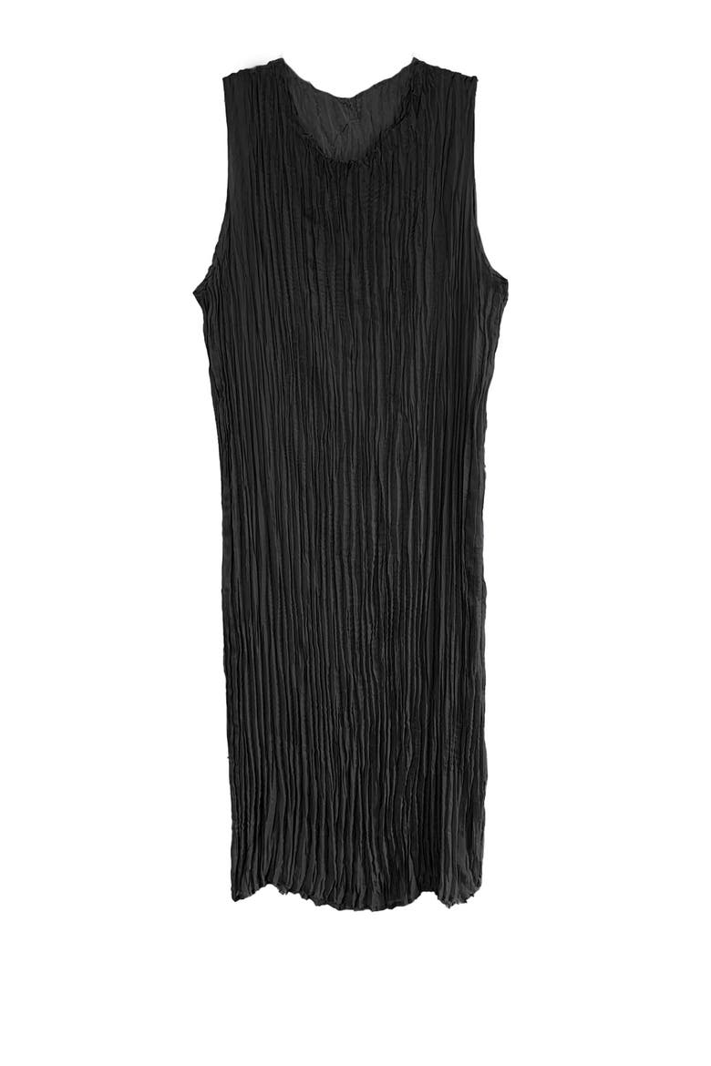 Jaya Pleated Dress, Alternate, color, black