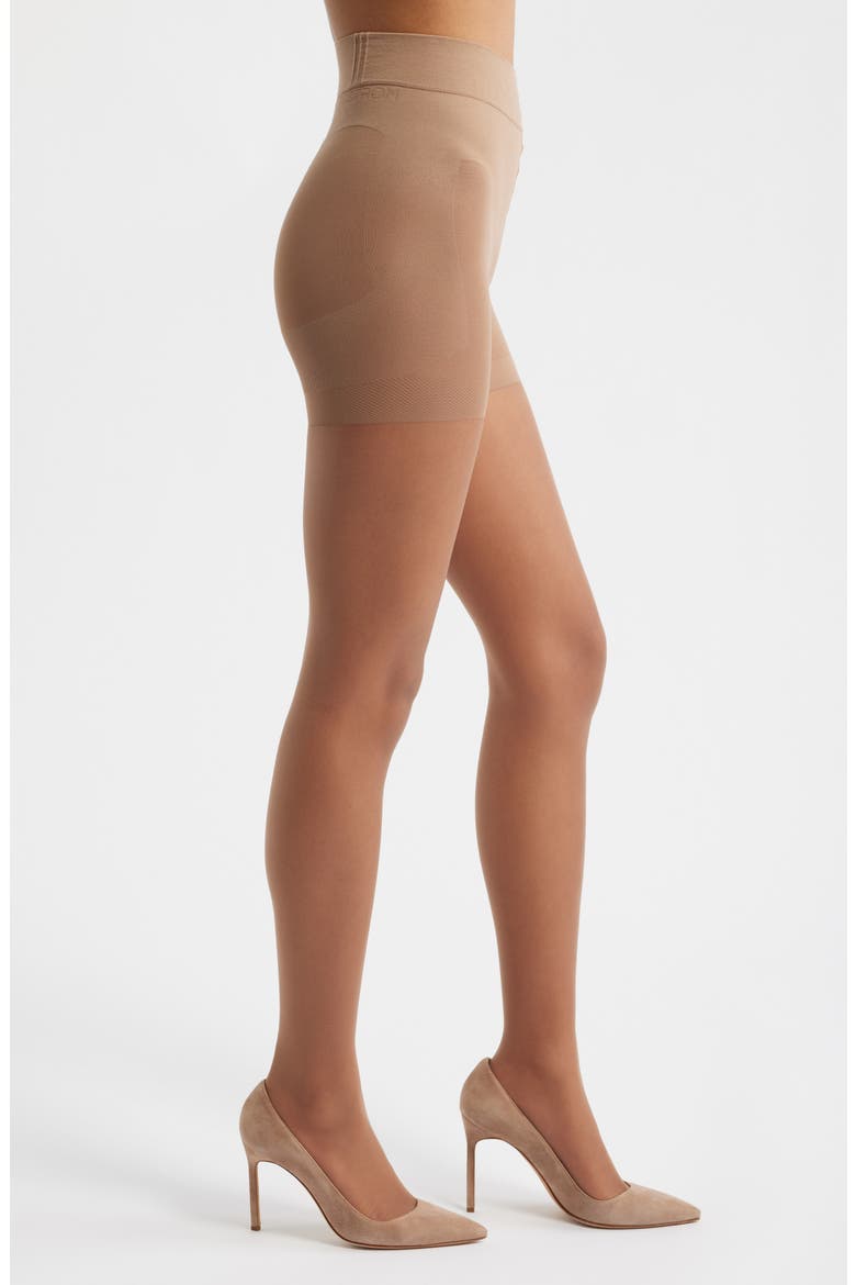 Everyday Shaping Sheer Tights, Main, color, LIGHT BROWN