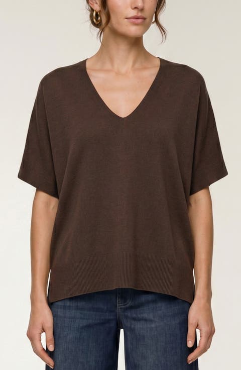 V-Neck Dolman Pullover