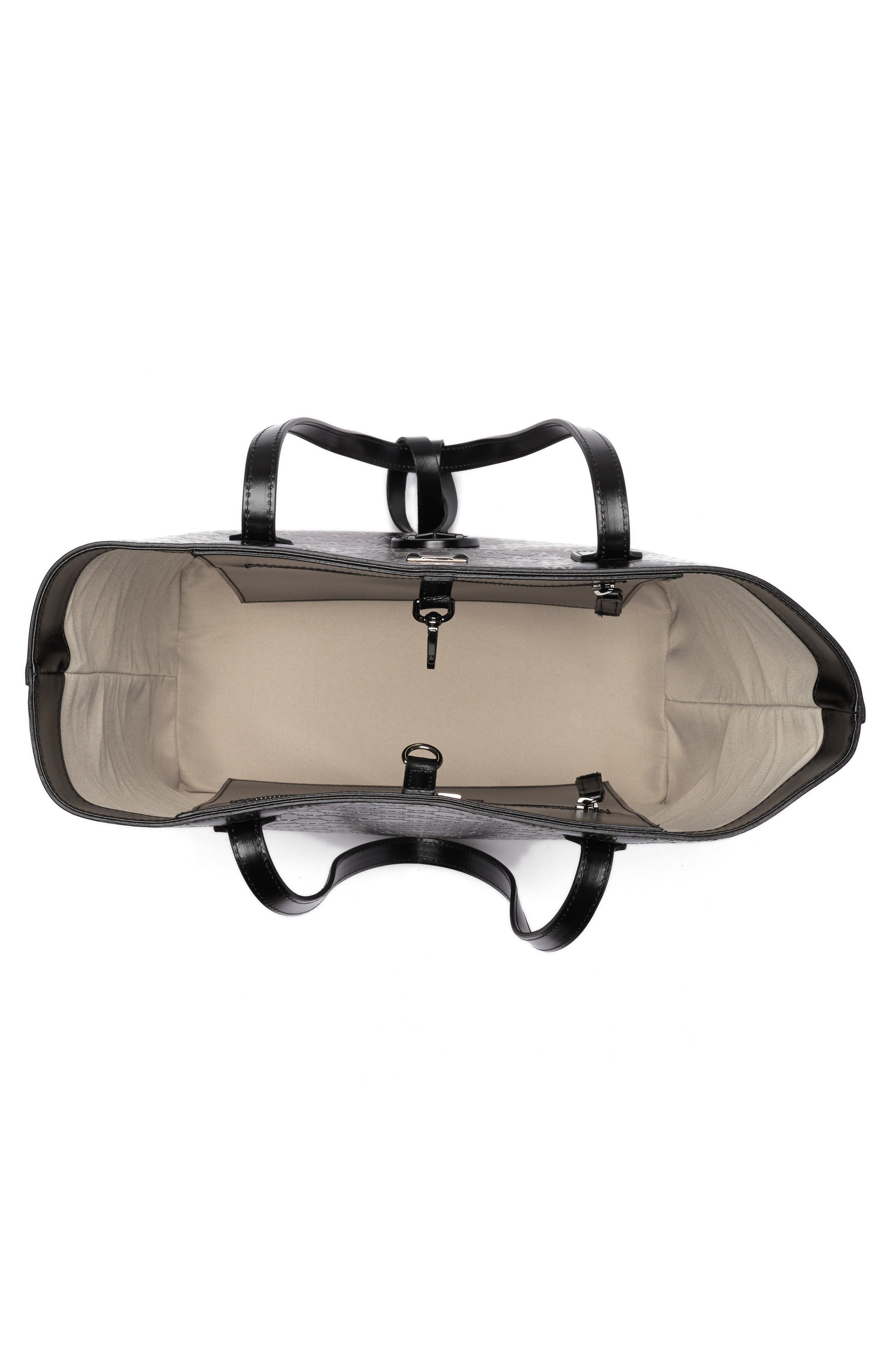 VALENTINO BY MARIO VALENTINO Soho Monogram Leather Tote Bag, Alternate, color, 