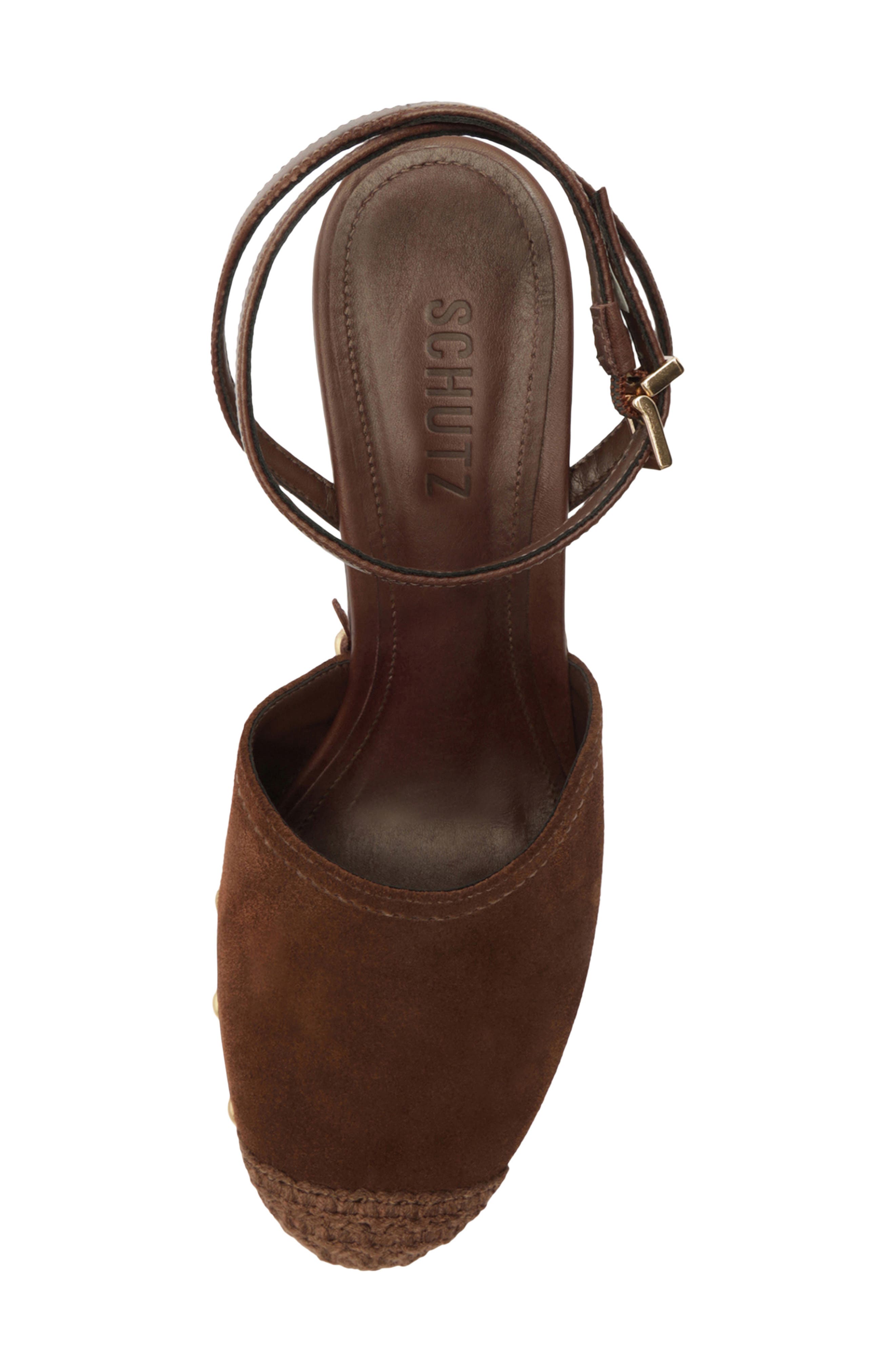 Schutz Kayana Platform Wedge Clog, Alternate, color, Root Brown