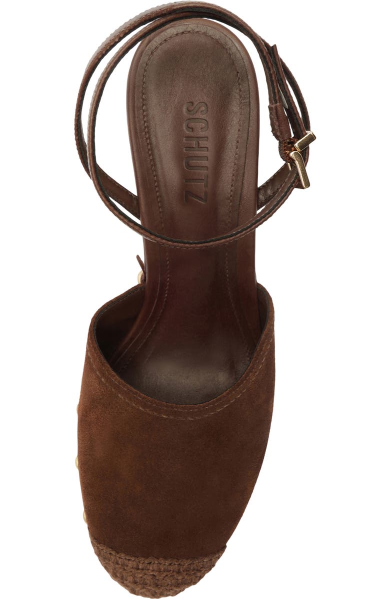 Schutz Kayana Platform Wedge Clog, Alternate, color, Root Brown