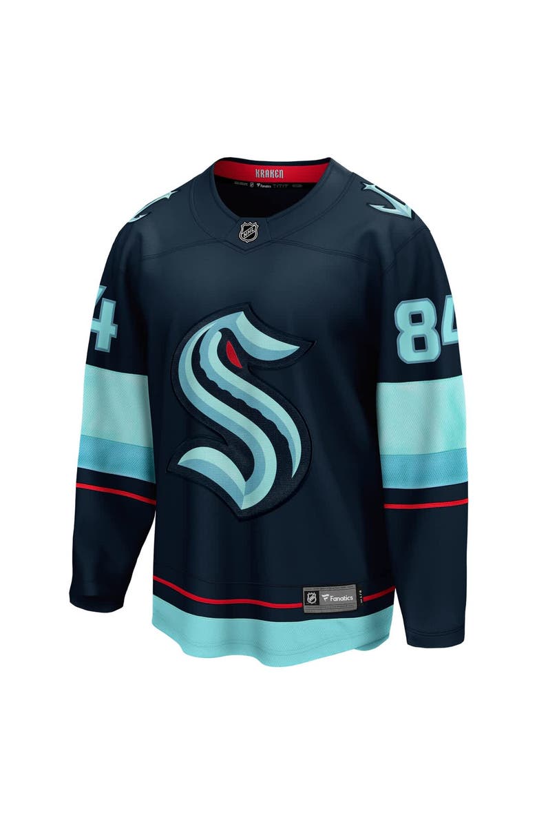 FANATICS Men's Fanatics Kaapo Kakko Deep Sea Blue Seattle Kraken Home Breakaway Player Jersey, Alternate, color, 