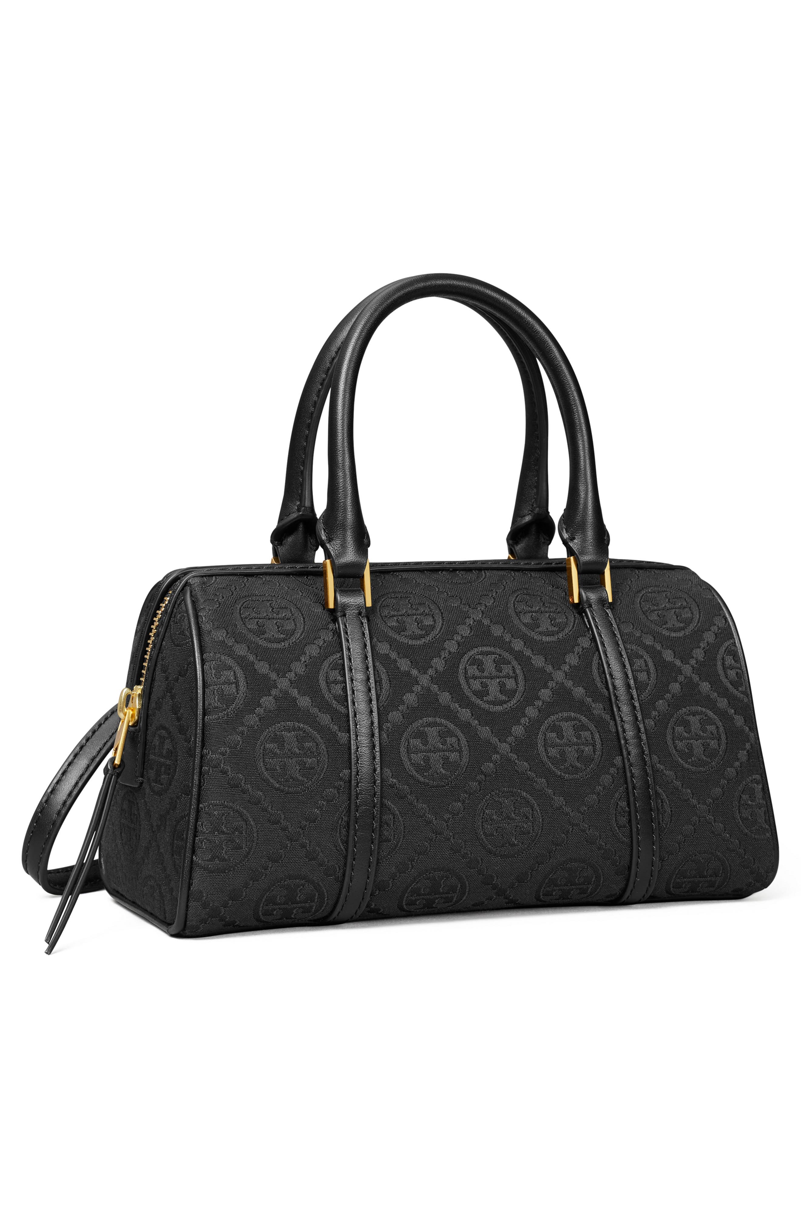Tory Burch Mini T Monogram Barrel Bag, Alternate, color, 