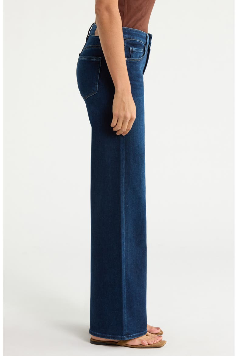 Tatum High Waist Wide Leg Jeans, Alternate, color, BASILICA