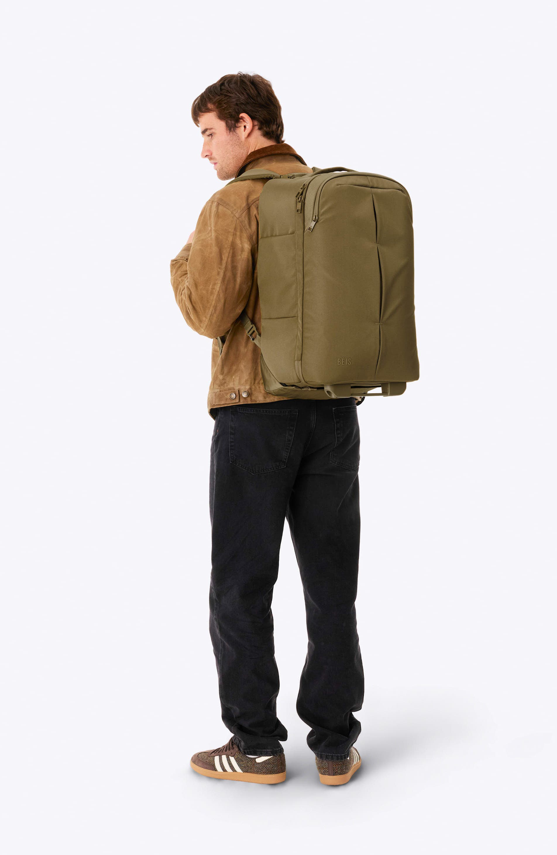 The Pro Rolling Backpack, Alternate, color, KHAKI