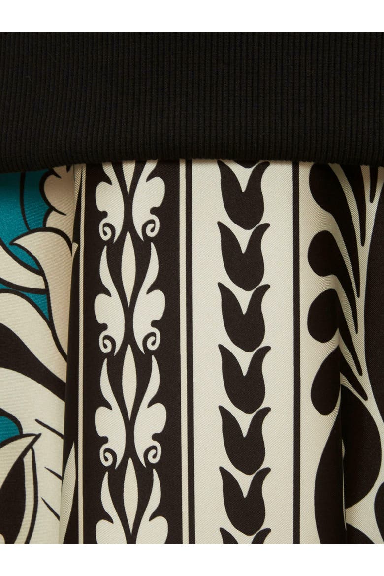 Sporty Foulard Dress Placée Mix Tiles Placée Black, Alternate, color, Mix Tiles Placée Black