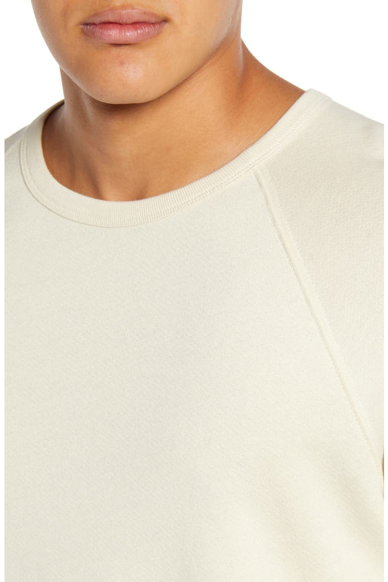 Regular Fit Garment Dye Crewneck Sweatshirt, Alternate, color, YELLOW MIST