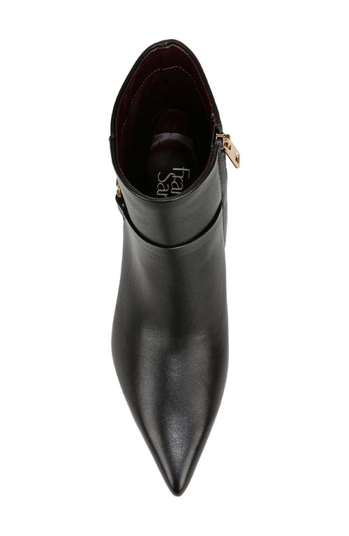 Franco Sarto Lmarnie Womens Zipper Leather Ankle Boots In Black