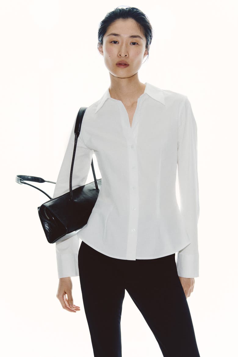 Fitted Shirt, Alternate, color, White