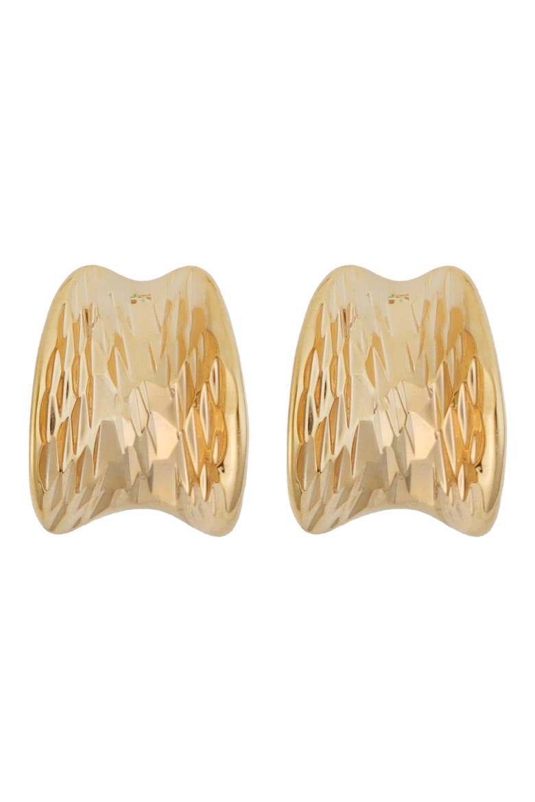 Textured Concave Drop Earrings, Main, color, GOLD