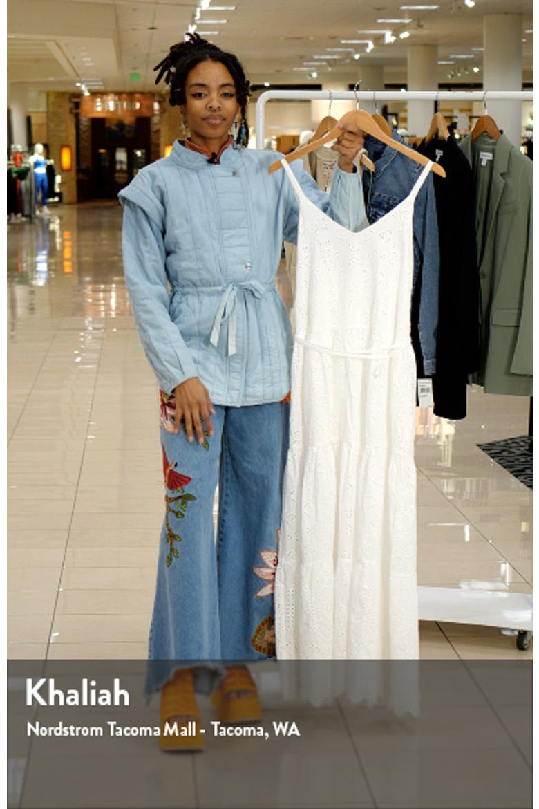 Wynona Eyelet Cotton Midi Dress video