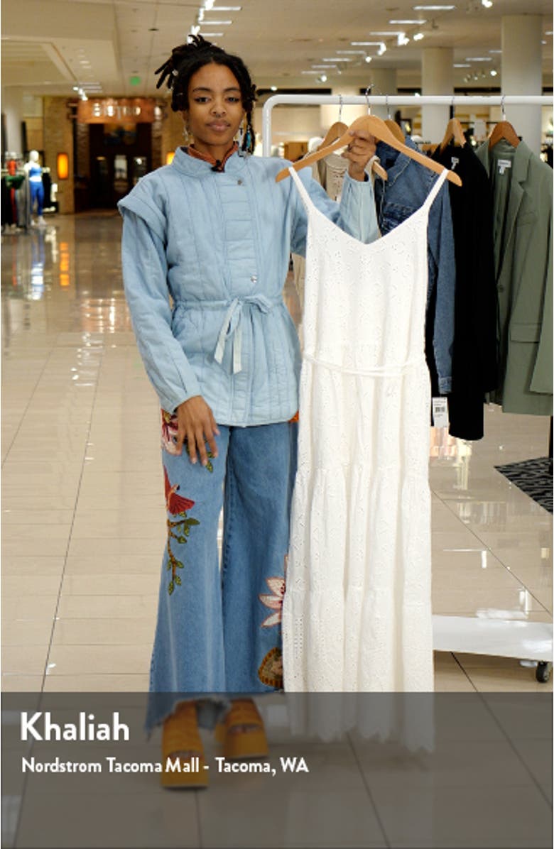 Wynona Eyelet Cotton Midi Dress, sales video thumbnail