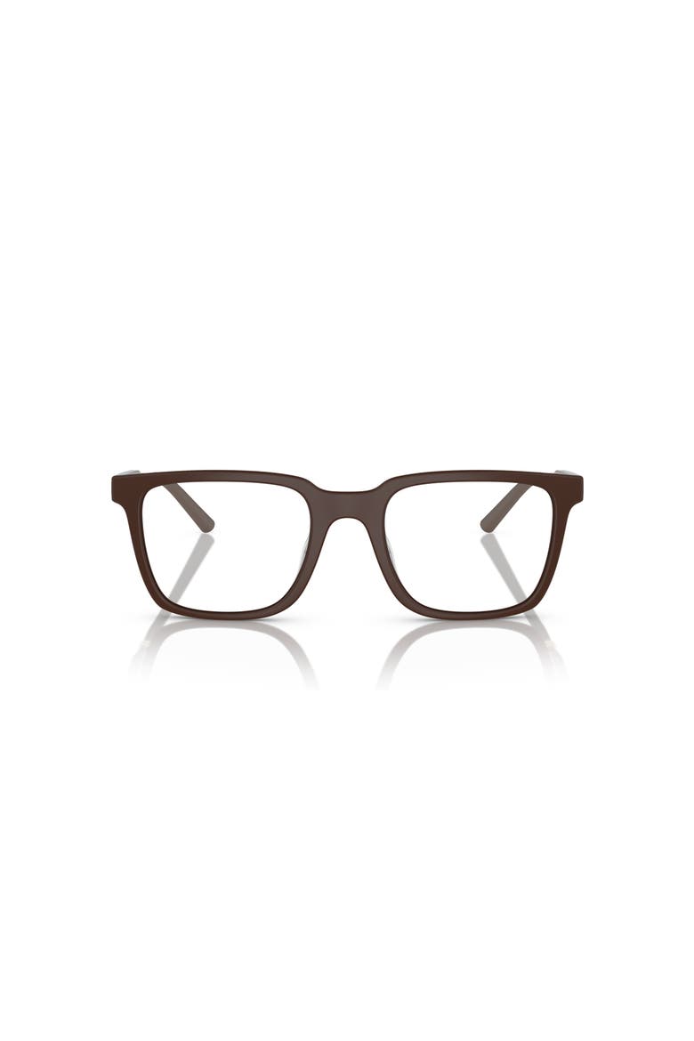 52mm Rectangle optical glasses, Alternate, color, Brown