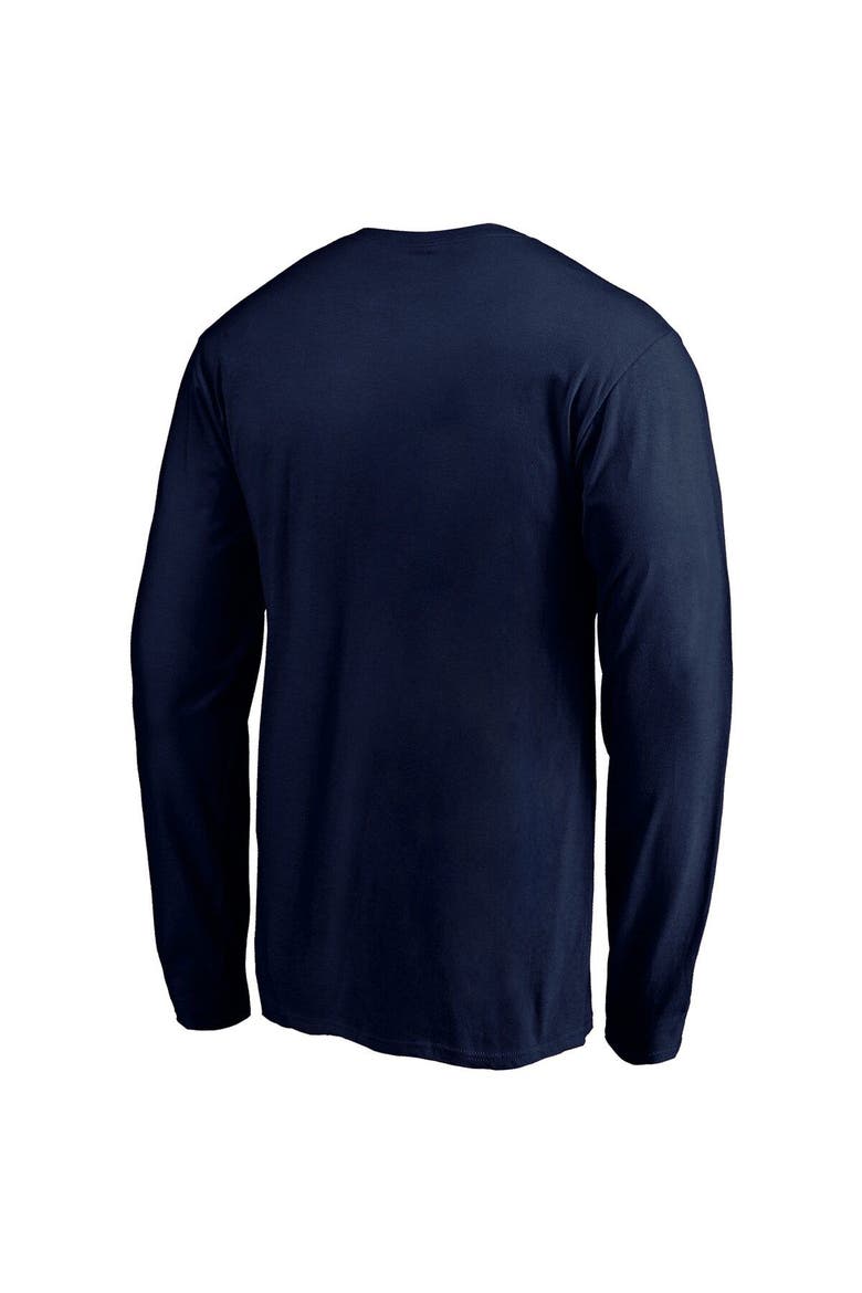 Men's Fanatics Branded Deep Sea Blue Seattle Kraken Big & Tall Victory Arch Long Sleeve T-Shirt, Alternate, color, Navy