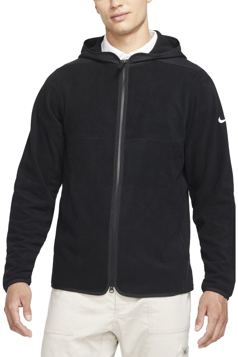 Nike Therma-FIT Victory Zip Golf Hoodie, Main, color, BLACK/ BLACK/ BLACK/ WHITE