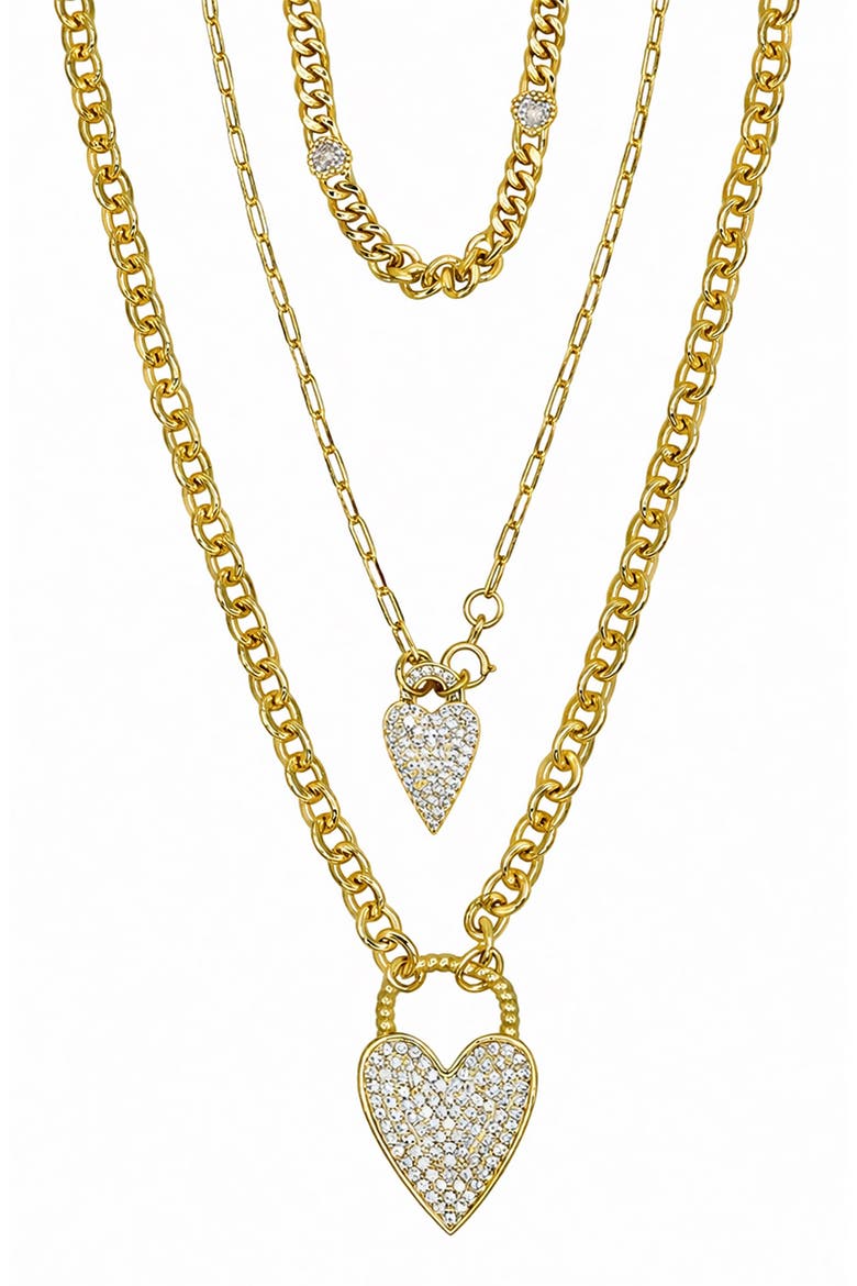 Golden Love Pendant Necklace, Main, color, GOLD