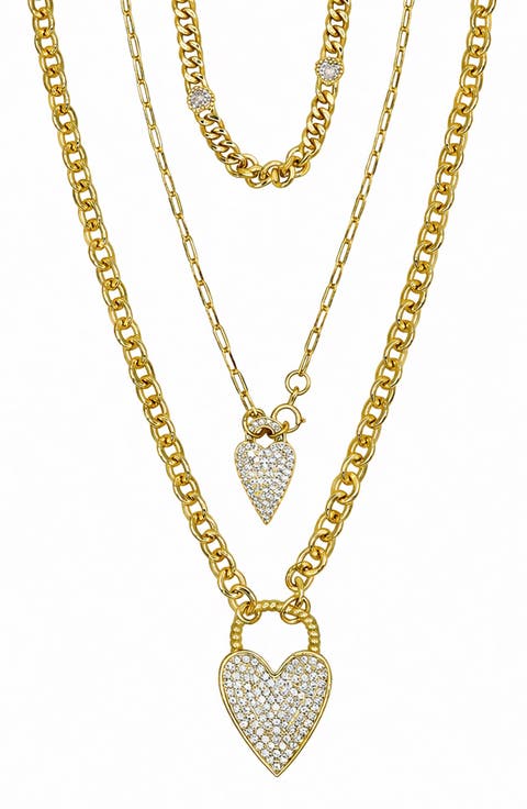 Golden Love Pendant Necklace
