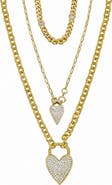 LA MENO Golden Love Pendant Necklace