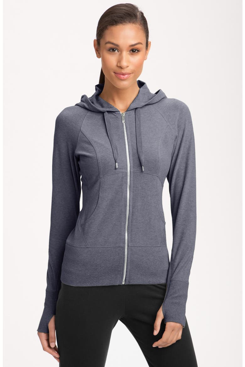 'Supersoft' Hoodie, Main, color, GREY SLATE MELANGE