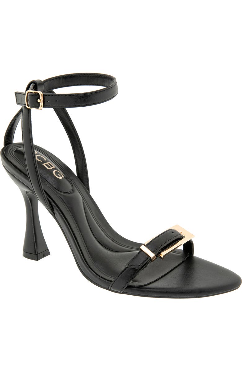 BCBG Cleo Ankle Strap Sandal, Main, color, Black