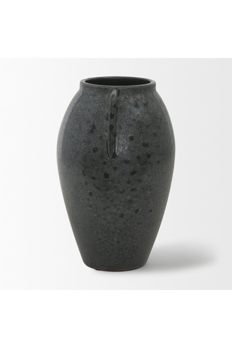 Kora Metallic Double Ear Vase, Alternate, color, Grey