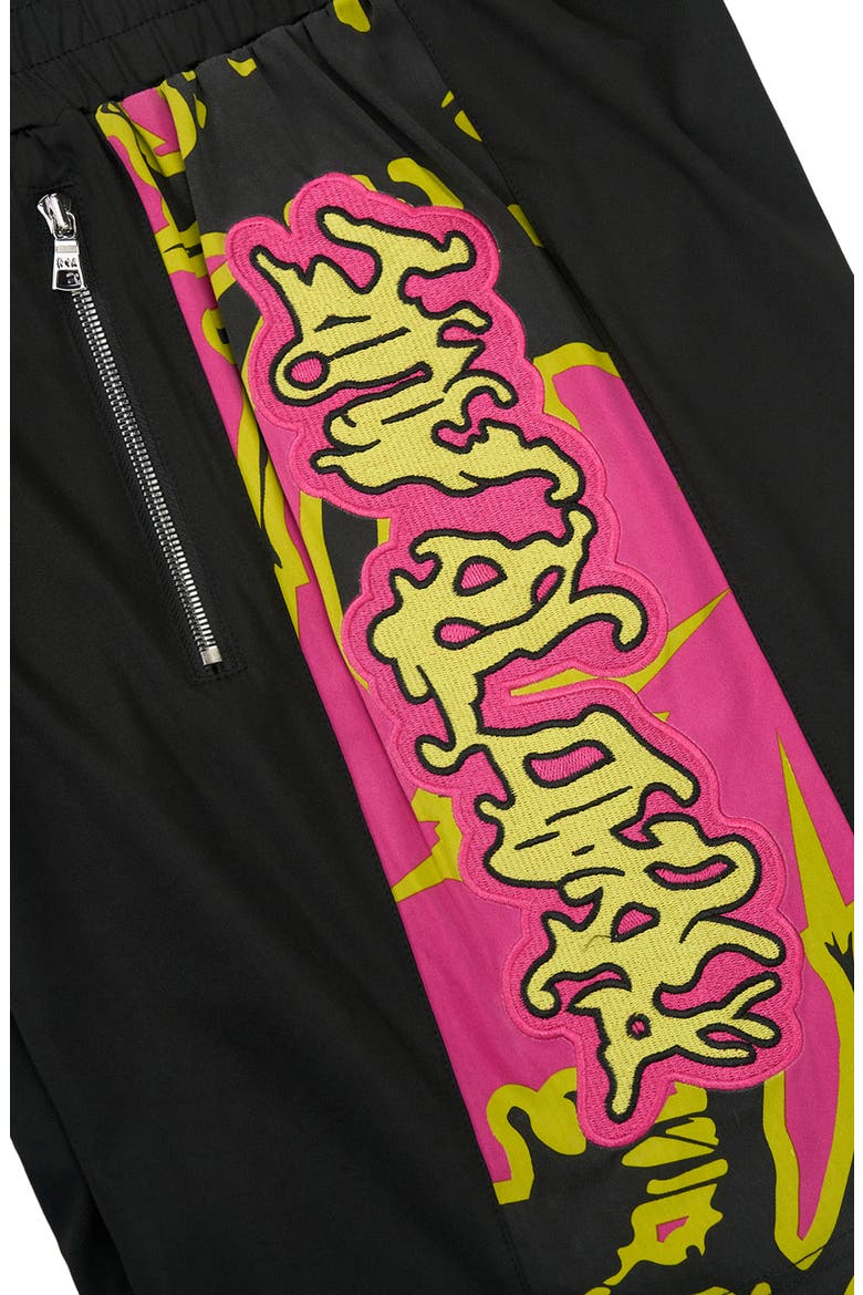 UDO Boxing Shorts, Alternate, color, BLACK FUCHSIA BEETLE