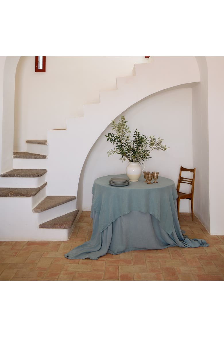 Maria Table Cloth, Alternate, color, Mint