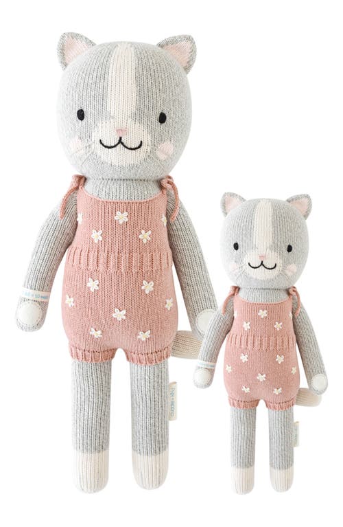 cuddle+kind Daisy the Kitten Stuffed Animal in Pink/Grey 