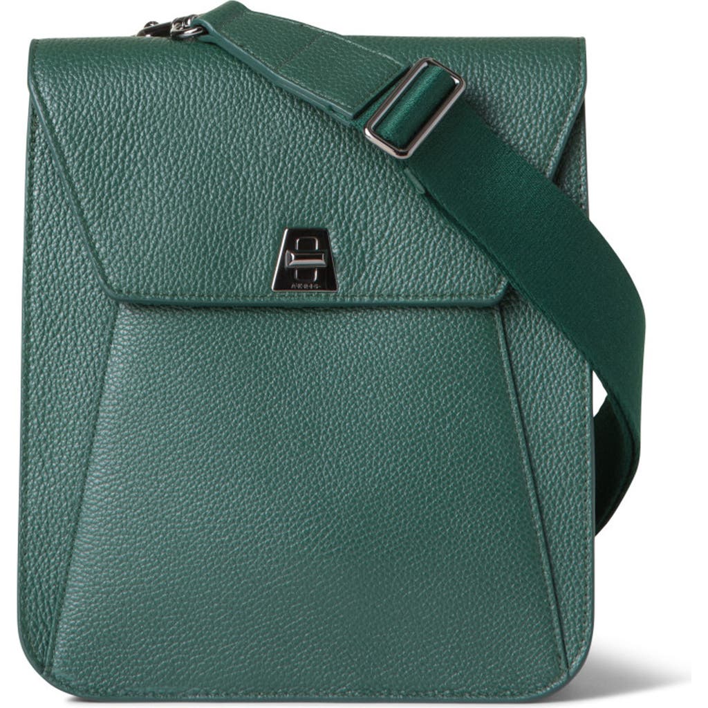 AKRIS AKRIS SMALL ANOUK LEATHER CROSSBODY BAG