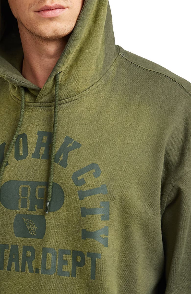 G-STAR Logo Graphic Hoodie, Alternate, color, Combat