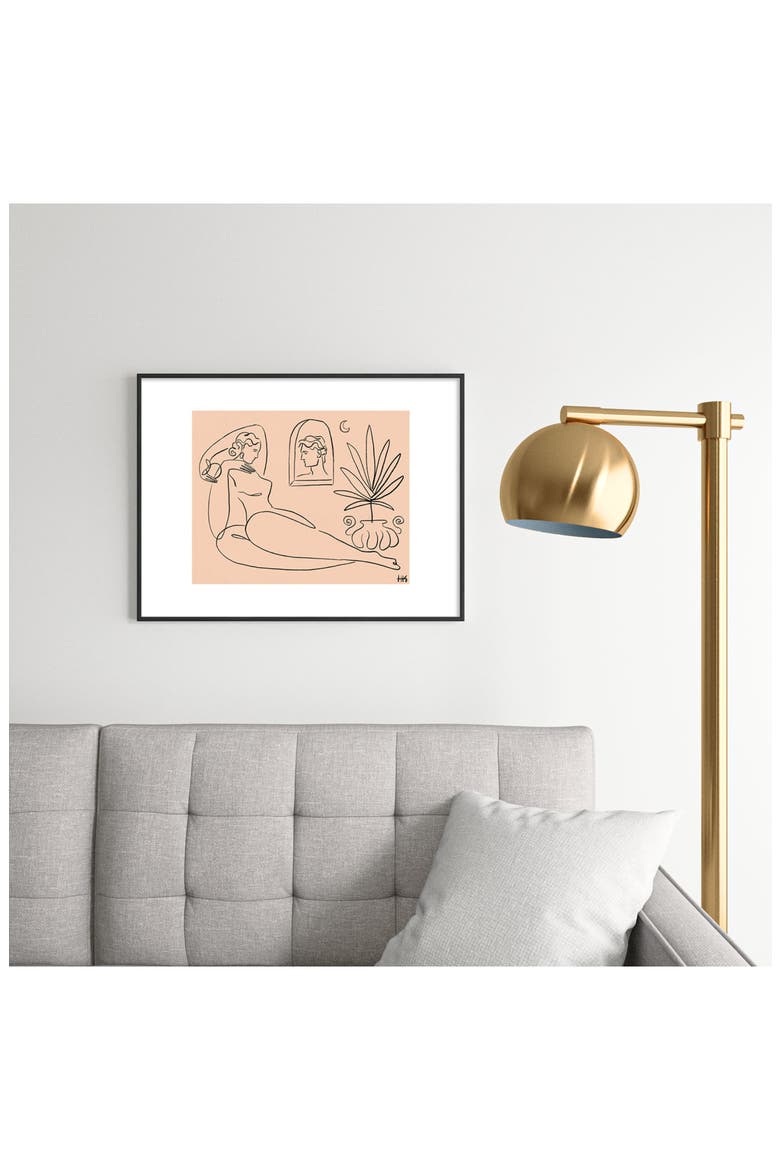 I See You 1 Framed Art Print, Alternate, color, BLACK TONES