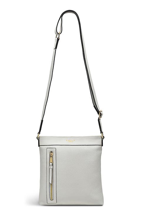 Zippy Small Ziptop Leather Crossbody Bag