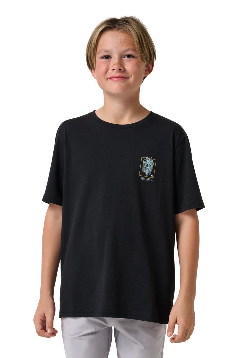Kids' Cave Dwelling Graphic T-Shirt, Main, color, BLACK
