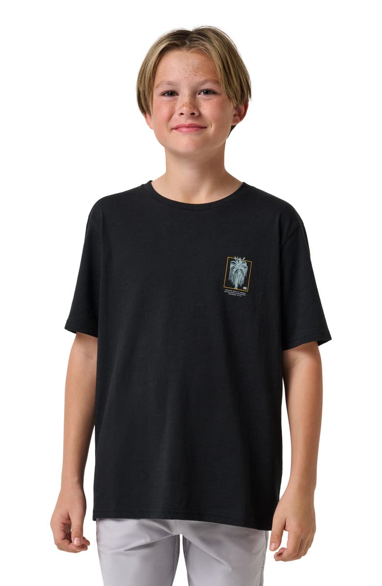 TravisMathew Kids' Cave Dwelling Graphic T-Shirt, Main, color, Black