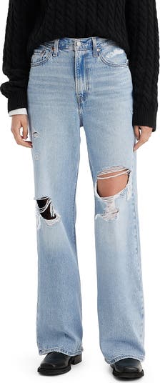 Levi's® Ribcage Ripped High Waist Wide Leg Jeans | Nordstrom Levi's® Ribcage Ripped High Waist Wide Leg Jeans | Nordstrom