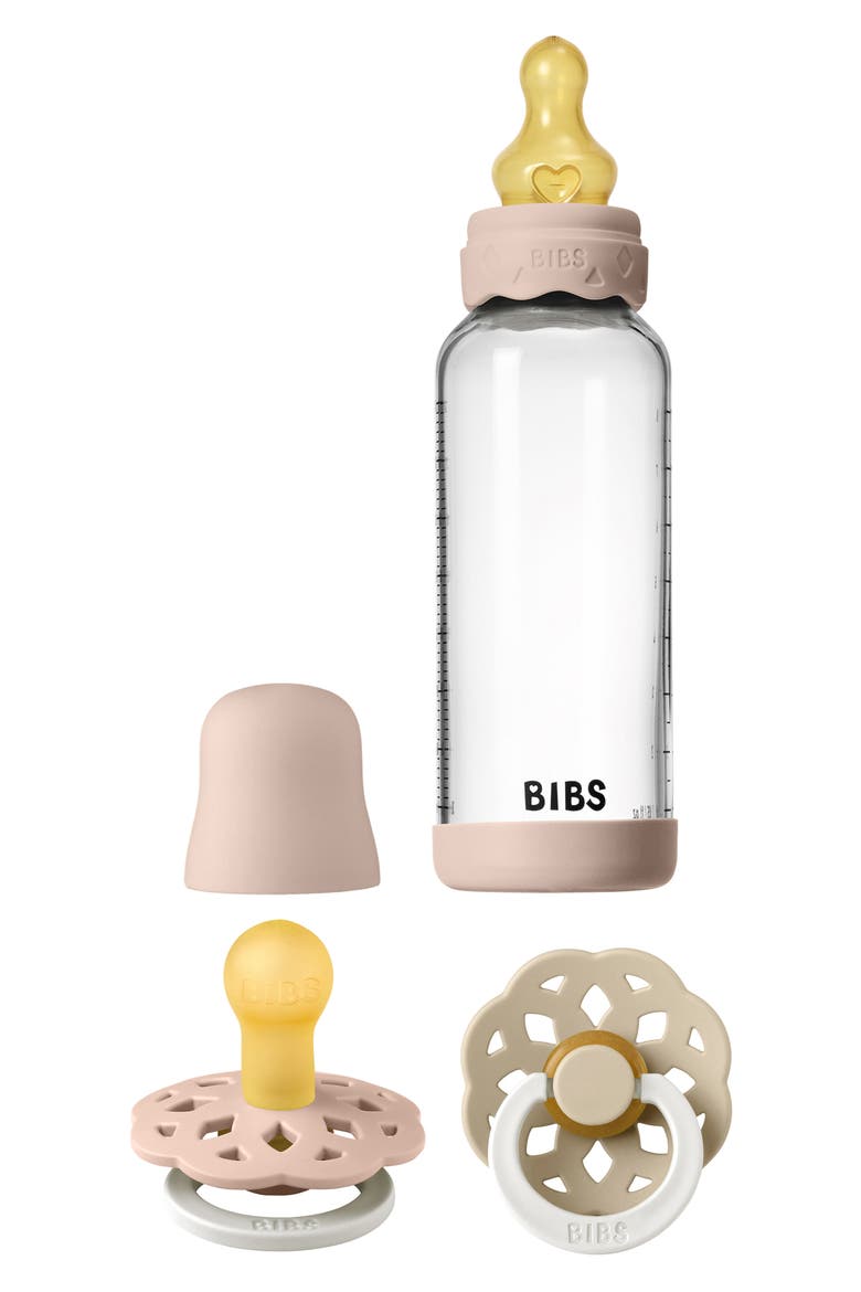 8 oz. Bottle & Pacifier Set, Main, color, VANILLA/ BLUSH
