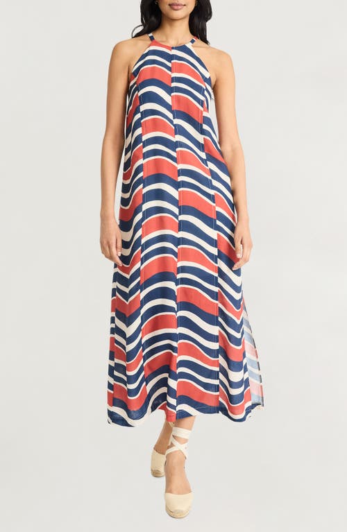 The Good Journey Paneled Maxi Dress In Multi