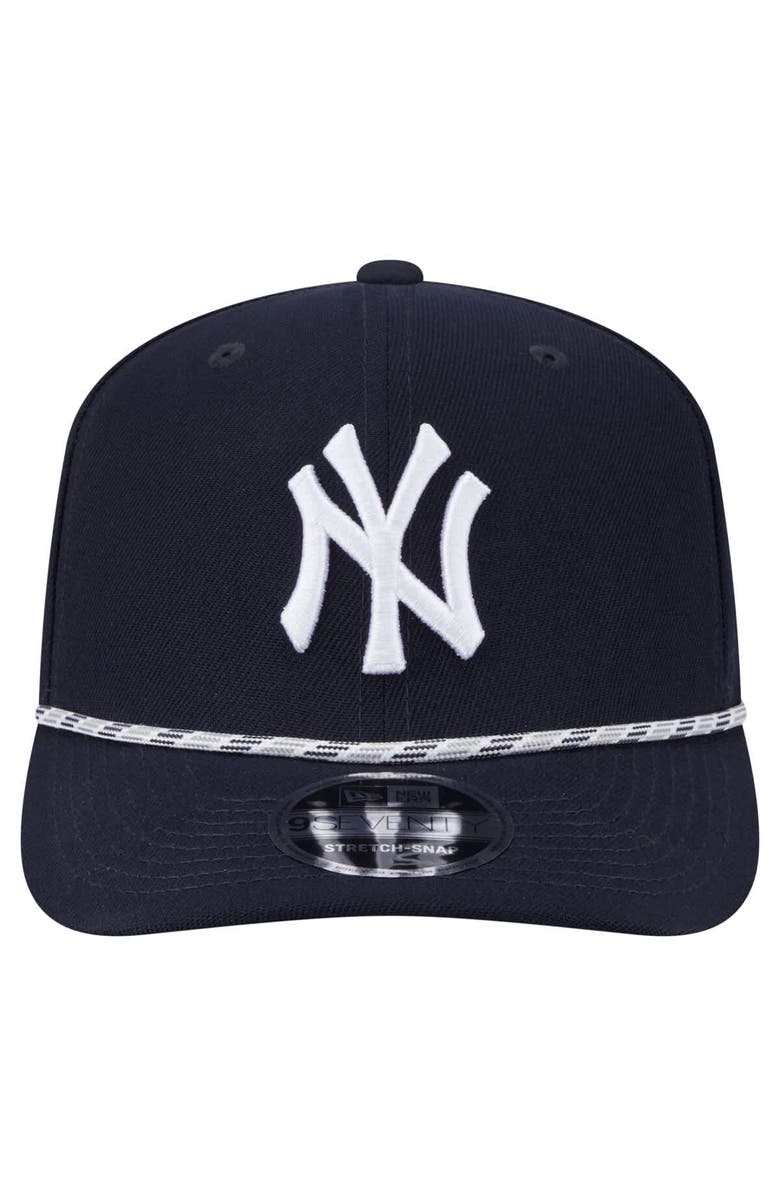 New Era Men's New Era Navy New York Yankees Multi-Rope 9SEVENTY Stretch-Snap Hat, Alternate, color, Navy