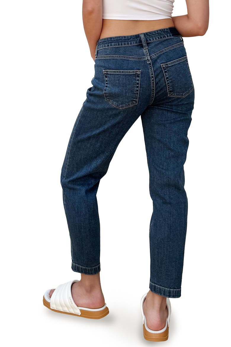 High Waist Slim Straight Leg Jeans, Alternate, color, HONEST BLUE
