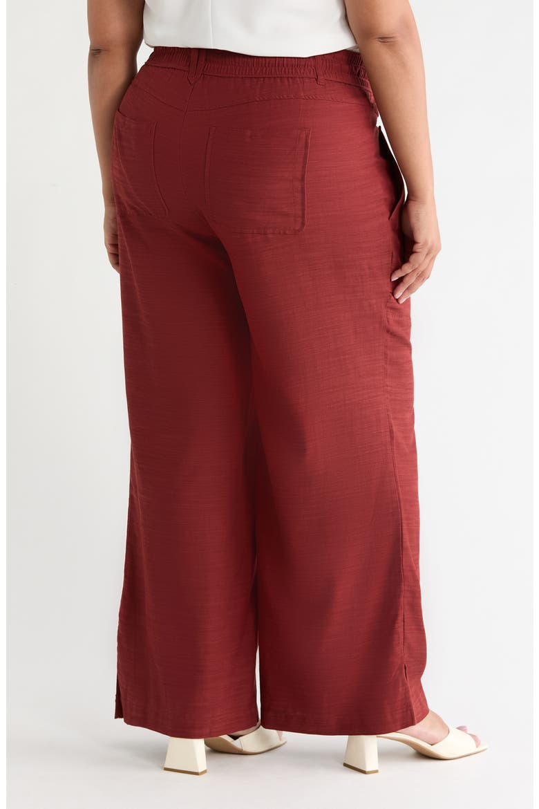Skyrise Drawstring Pants, Alternate, color, FIRED BRICK