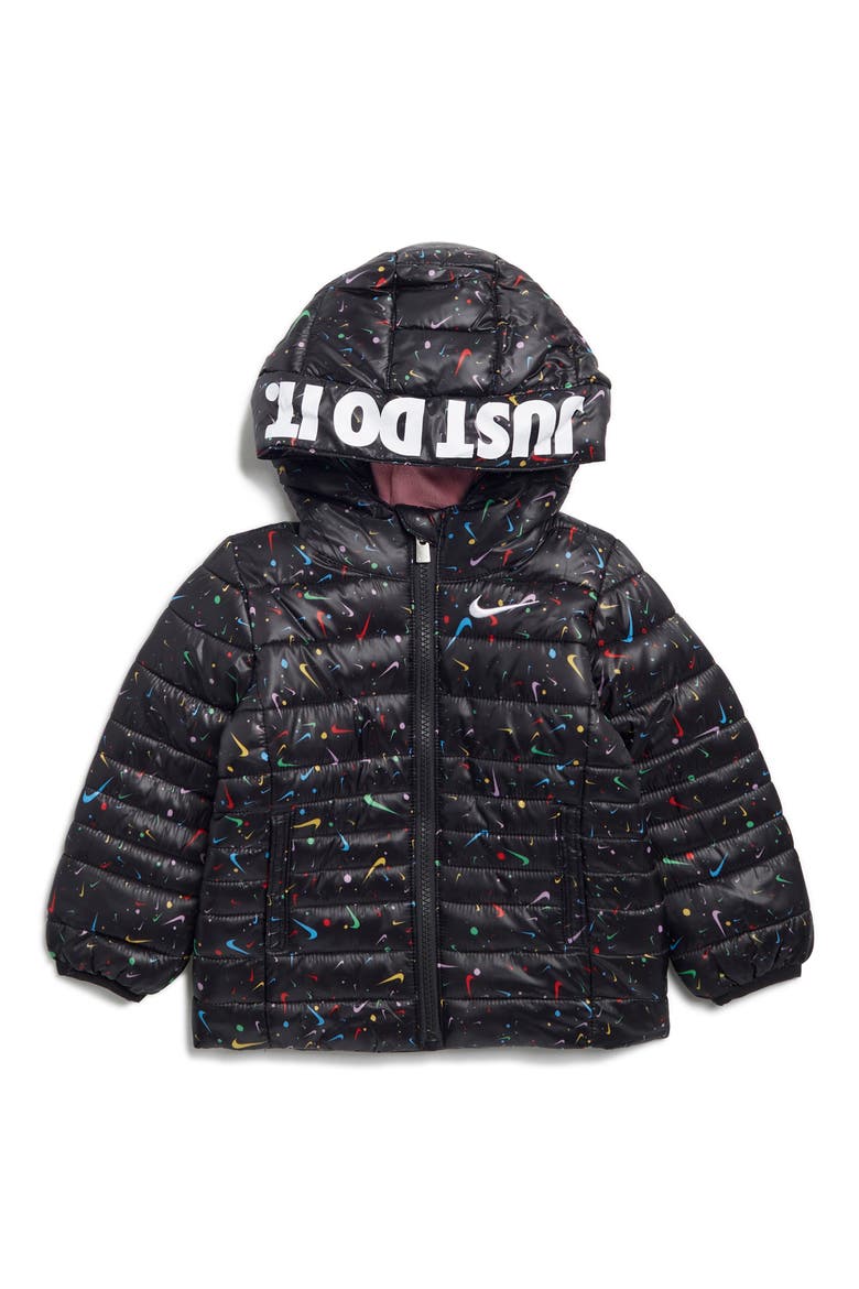 Mid Weight Puffer Jacket, Main, color, K5TBLACK