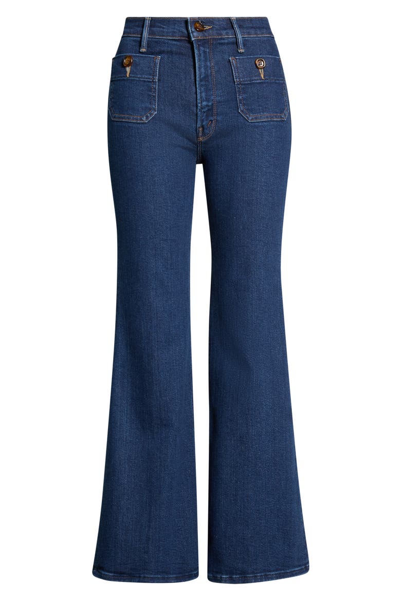 The Patch Pocket Doozy Flare Jeans, Alternate, color, RETROGRADE RODEO